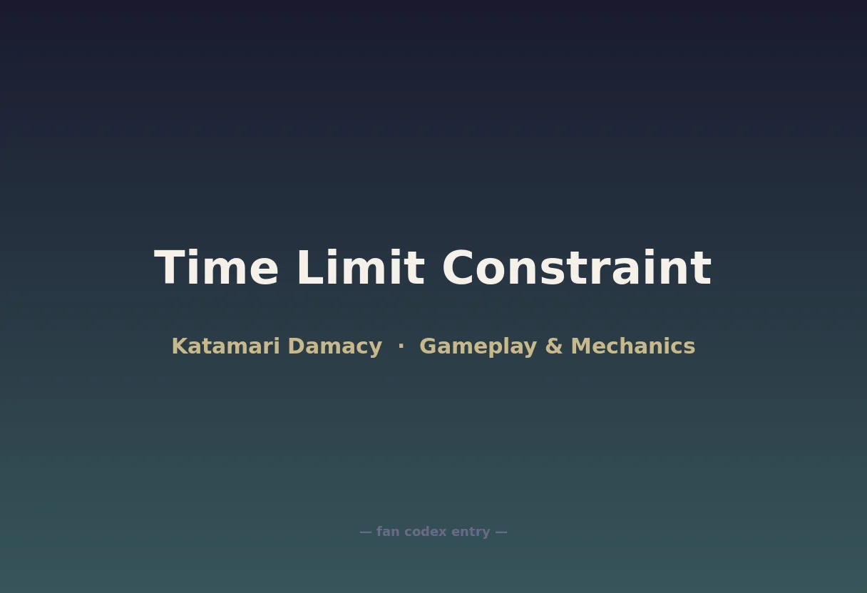 Time Limit Constraint